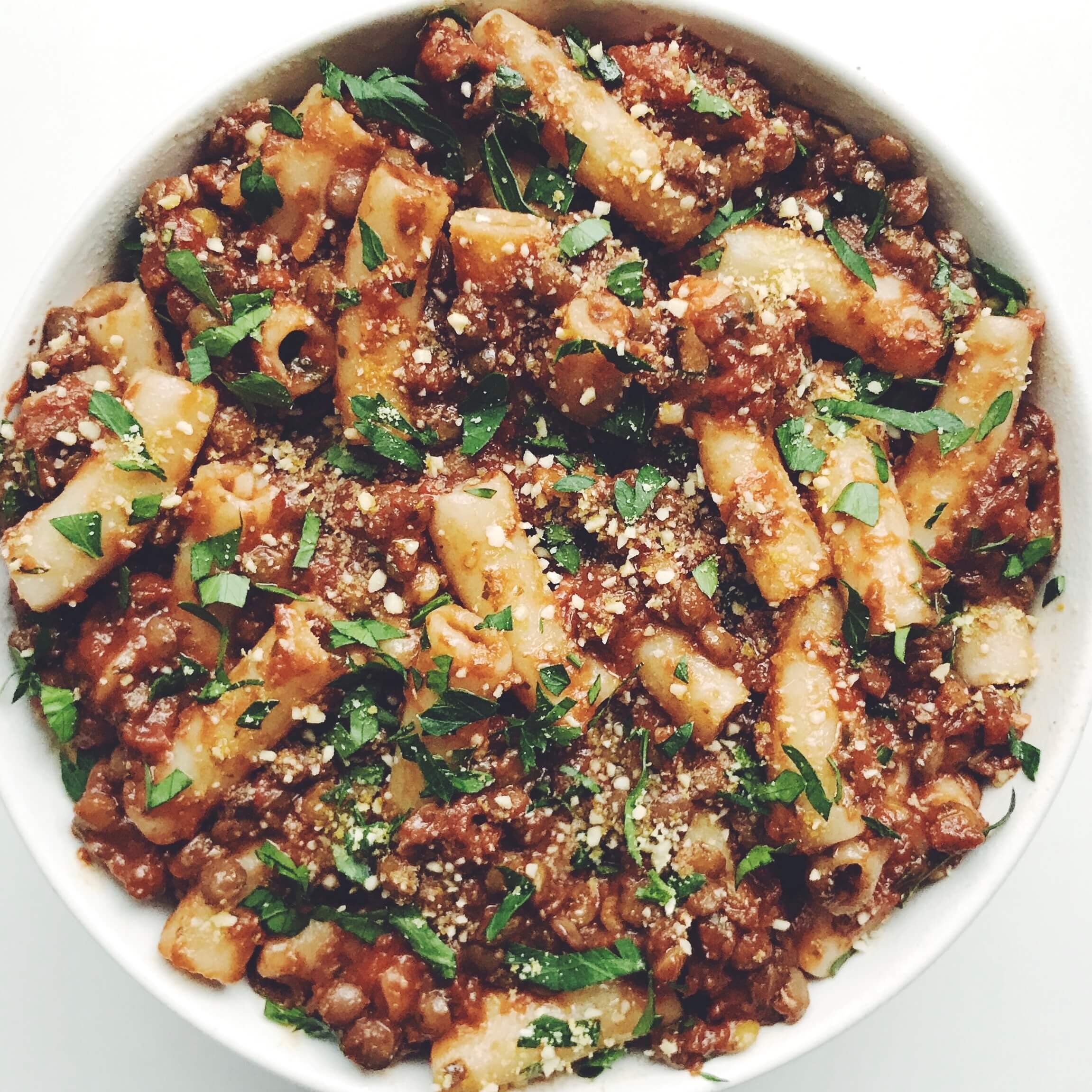 Lentil Bolognese | Feed Your Glow