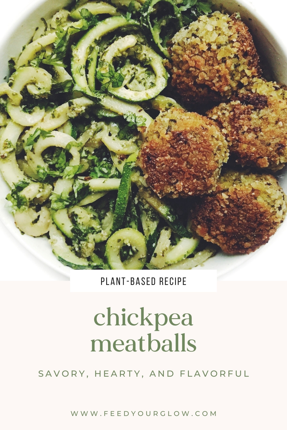 Chickpea Meatballs | Feed Your Glow