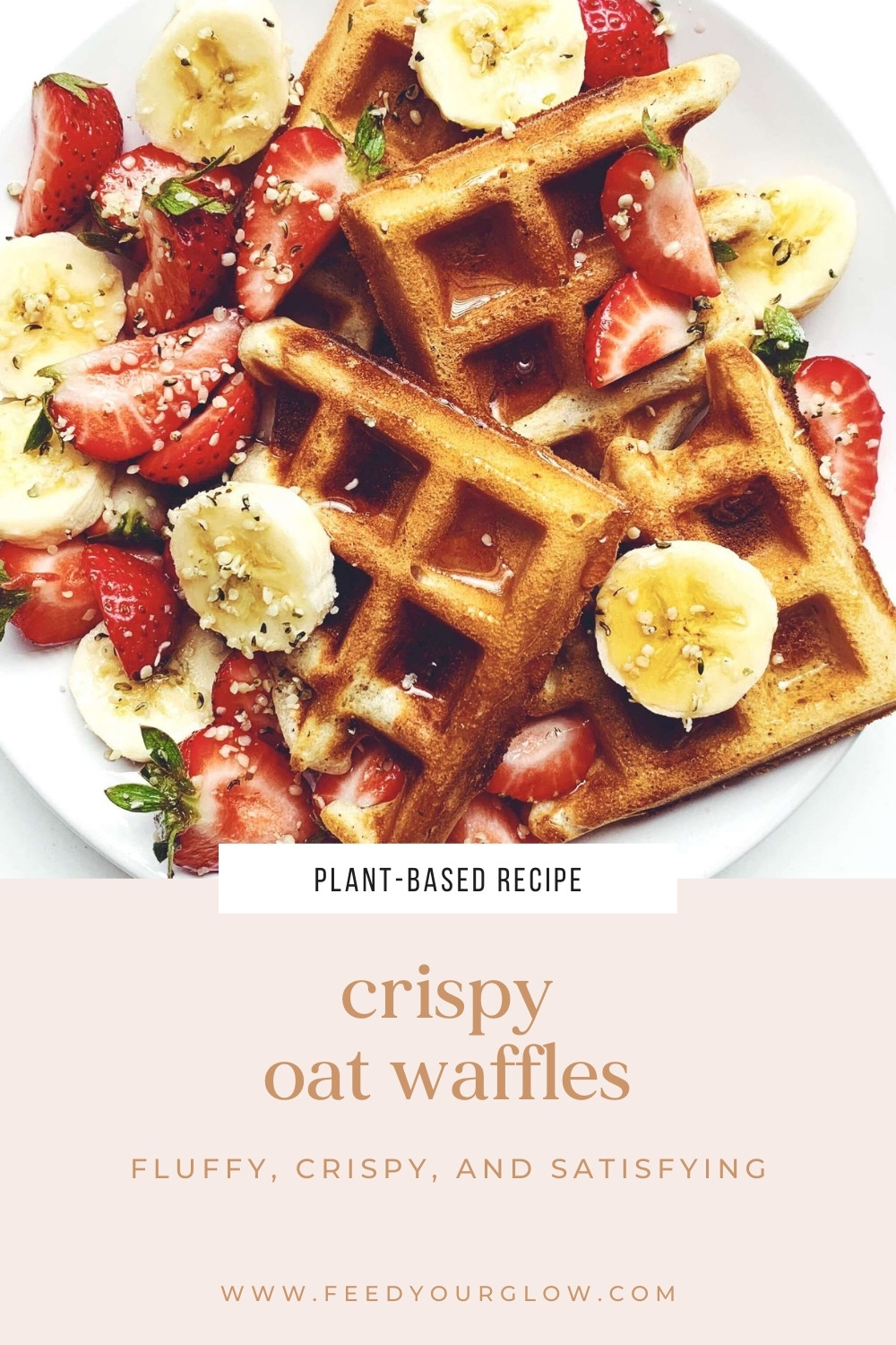 Crispy Oat Waffles | Feed Your Glow